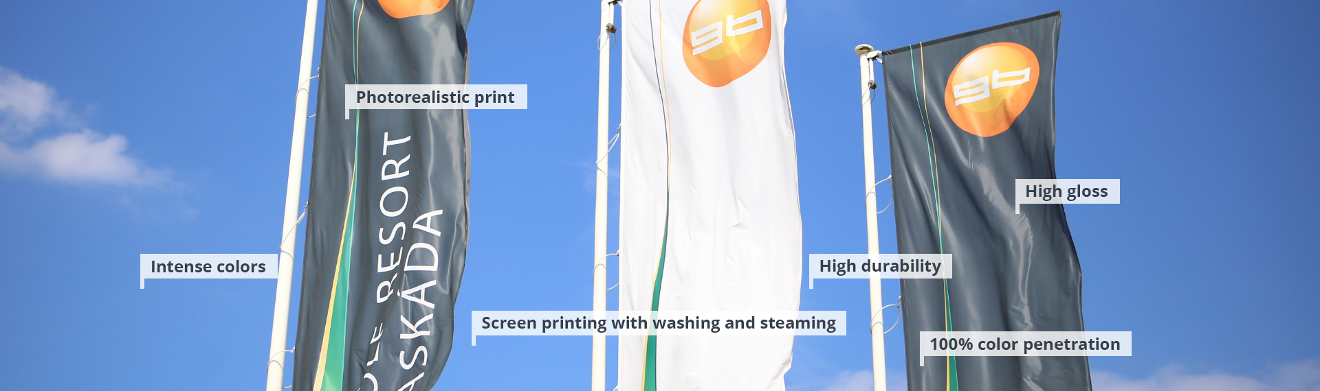 Printed outdoor flags