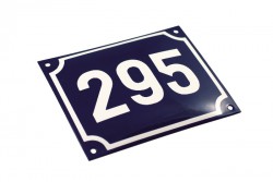 Enamel house number