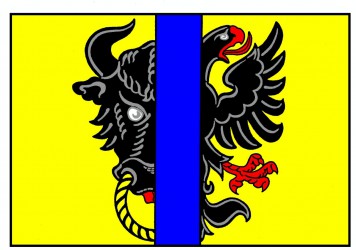 The flag of Bystřice nad Pernštejnem