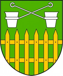The coat of arms of Obůrky