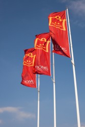 Promotional flags for AVION