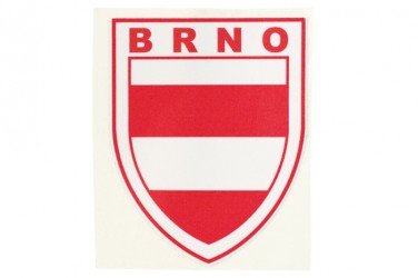 Custom-made sticker with a coat of arms and a name of a city