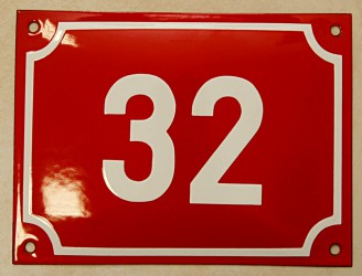 Enamel sign