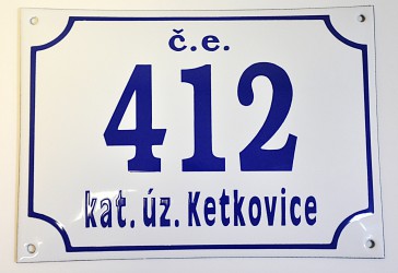 Custom-made house numbers