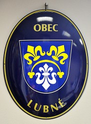 Enamel oval signs with original graphic designs