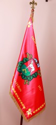 Printed satin flags and banners