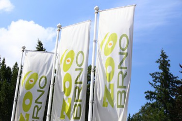 Printed outdoor flags for Zoo Brno