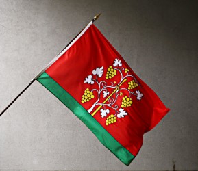 Printed outdoor flags with town or city coat of arms