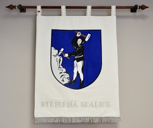Banner of arms made for Stříbrná Skalice, large version
