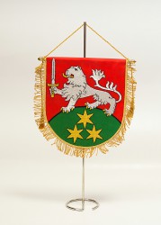 Embroidered table flags