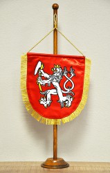 Embroidered table flags for associations
