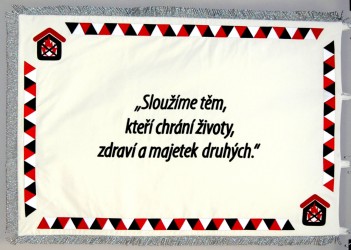 Embroidered flag for Požární bezpečnost s.r.o. [Fire Safety]
